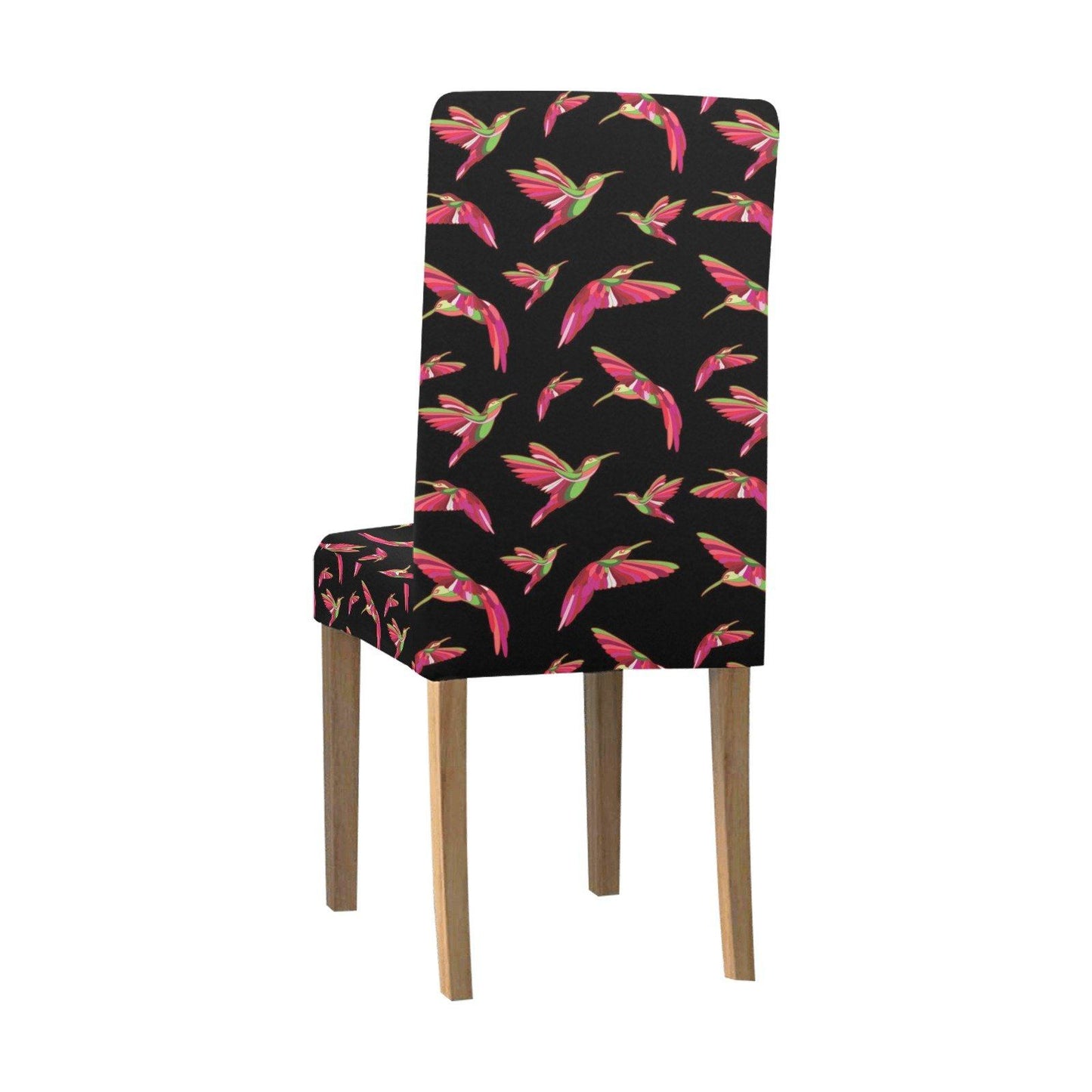 Red Swift Colourful Black Chair Cover (Pack of 4) Chair Cover (Pack of 4) e-joyer