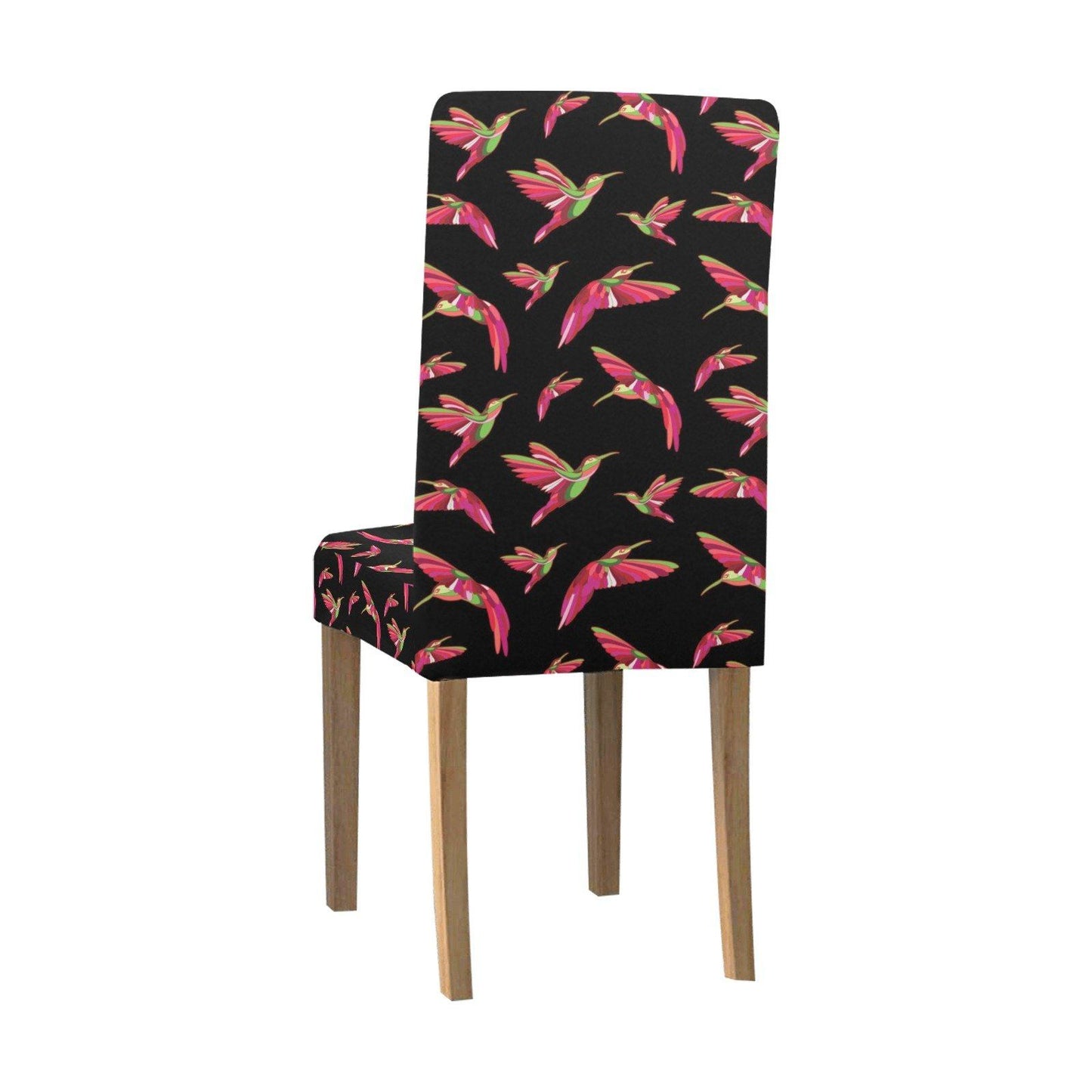 Red Swift Colourful Black Chair Cover (Pack of 6) Chair Cover (Pack of 6) e-joyer