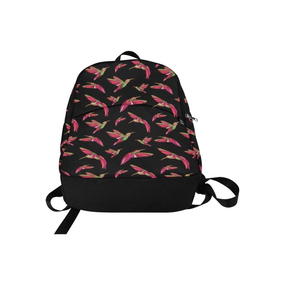 Red Swift Colourful Black Fabric Backpack for Adult (Model 1659) Casual Backpack for Adult (1659) e-joyer
