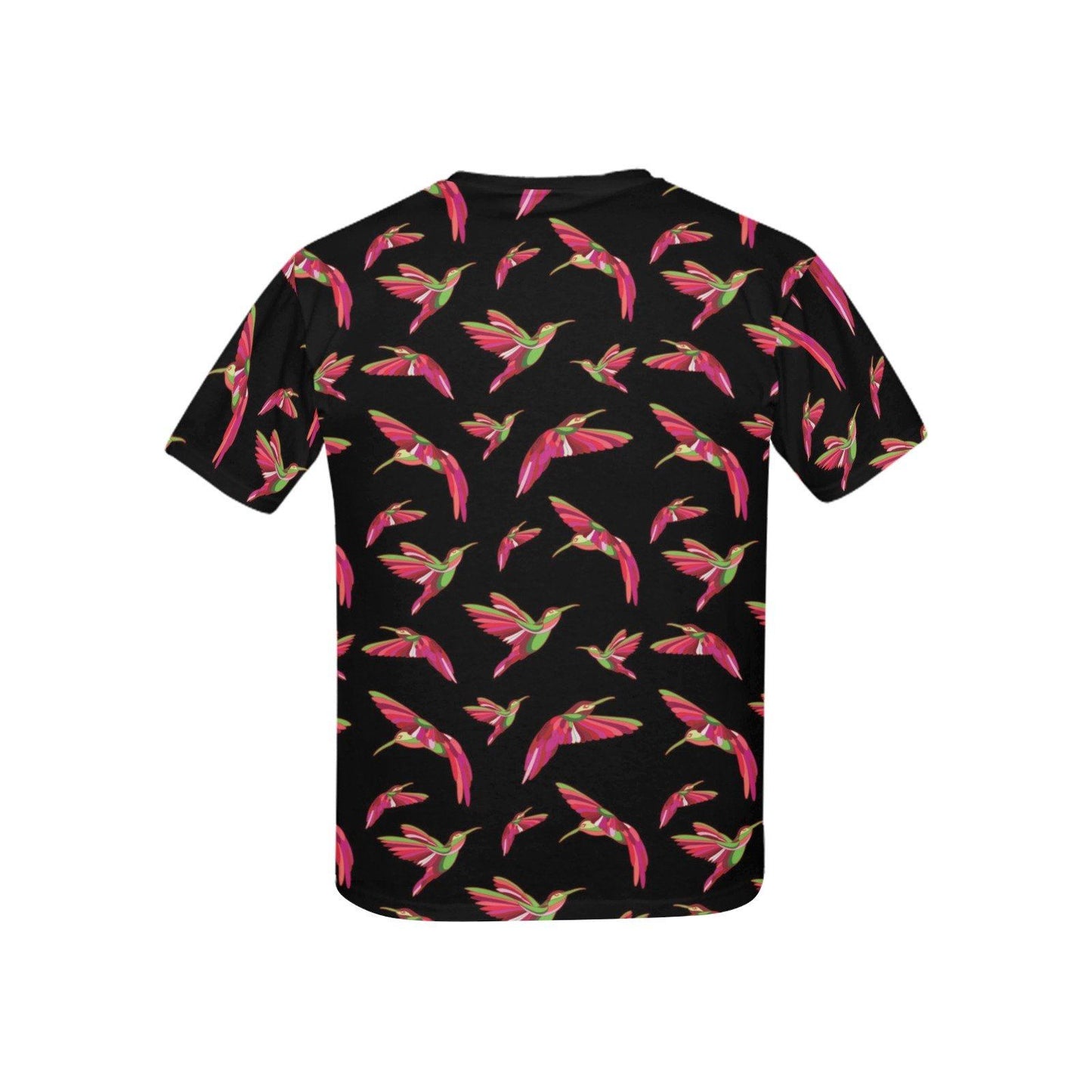 Red Swift Colourful Black Kids' All Over Print T-shirt (USA Size) (Model T40) All Over Print T-shirt for Kid (T40) e-joyer