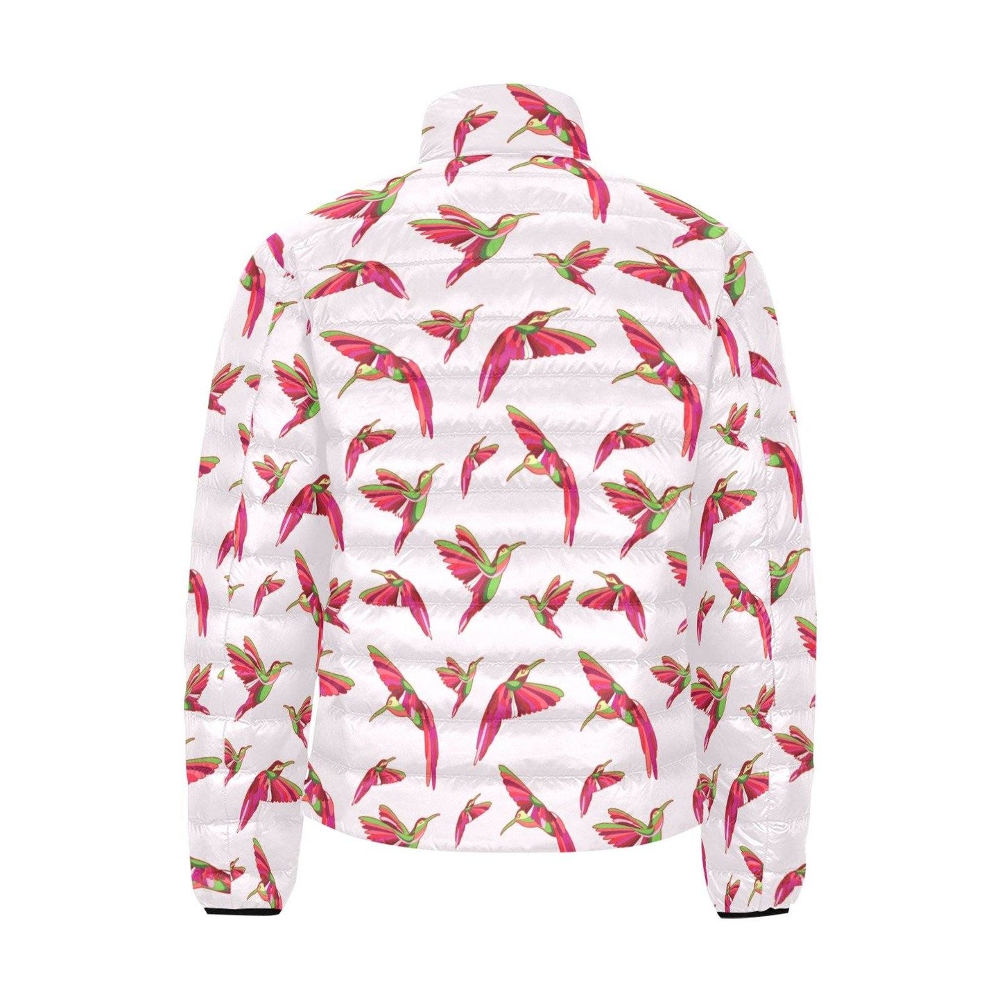 Red Swift Colourful Men's Stand Collar Padded Jacket (Model H41) Men's Stand Collar Padded Jacket (H41) e-joyer