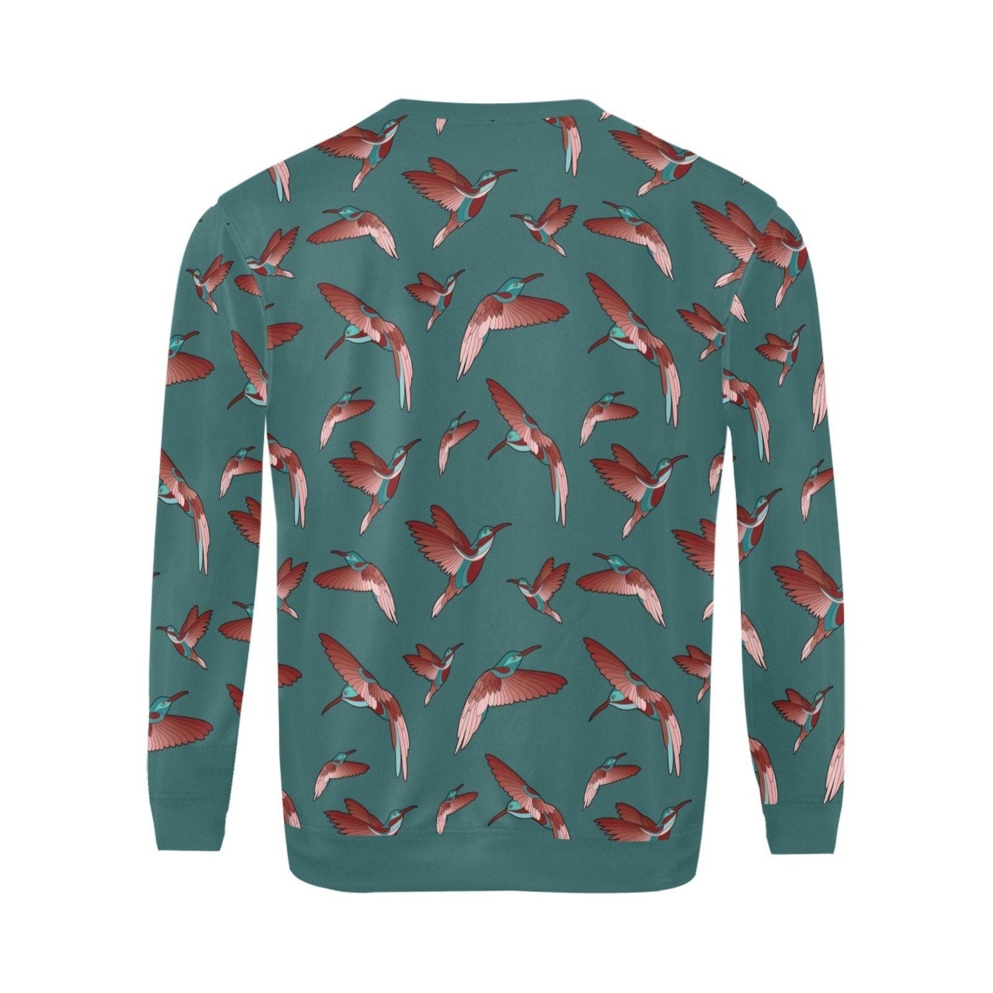 Red Swift Turquoise All Over Print Crewneck Sweatshirt for Men (Model H18) shirt e-joyer