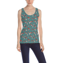 Load image into Gallery viewer, Red Swift Turquoise All Over Print Tank Top for Women (Model T43) All Over Print Tank Top for Women (T43) e-joyer 

