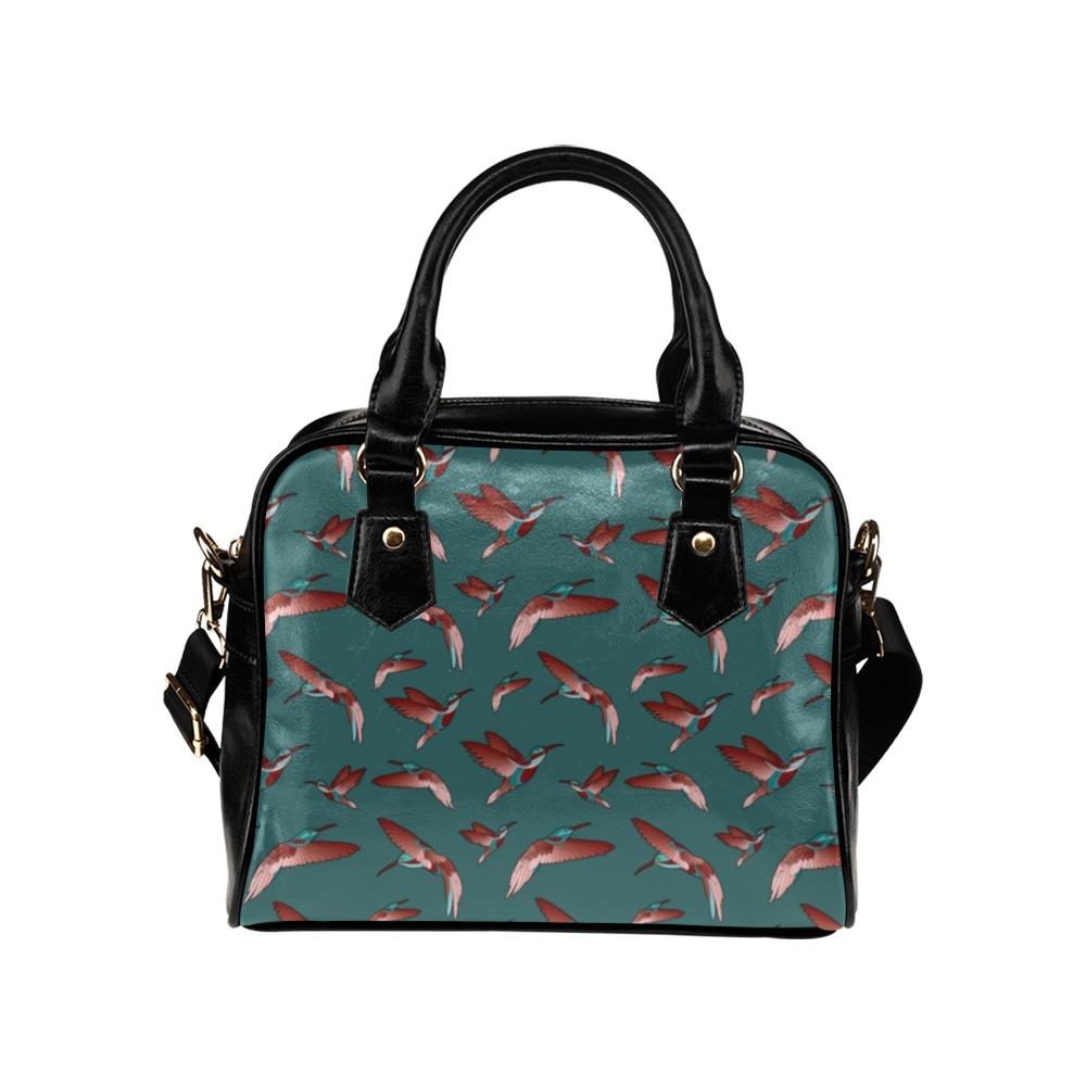 Red Swift Turquoise Shoulder Handbag (Model 1634) Shoulder Handbags (1634) e-joyer