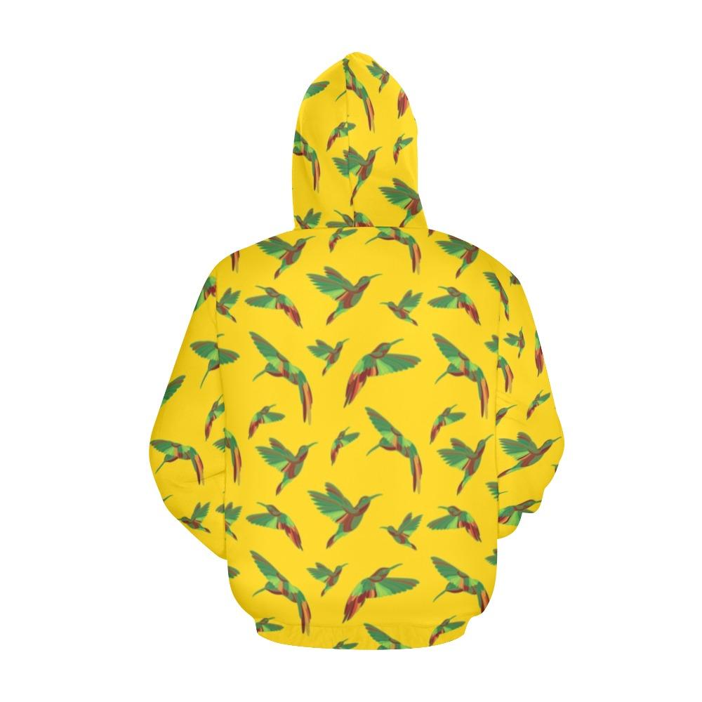 Red Swift Yellow All Over Print Hoodie for Men (USA Size) (Model H13) All Over Print Hoodie for Men (H13) e-joyer