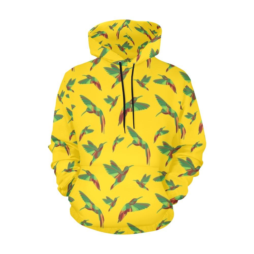 Red Swift Yellow All Over Print Hoodie for Men (USA Size) (Model H13) All Over Print Hoodie for Men (H13) e-joyer