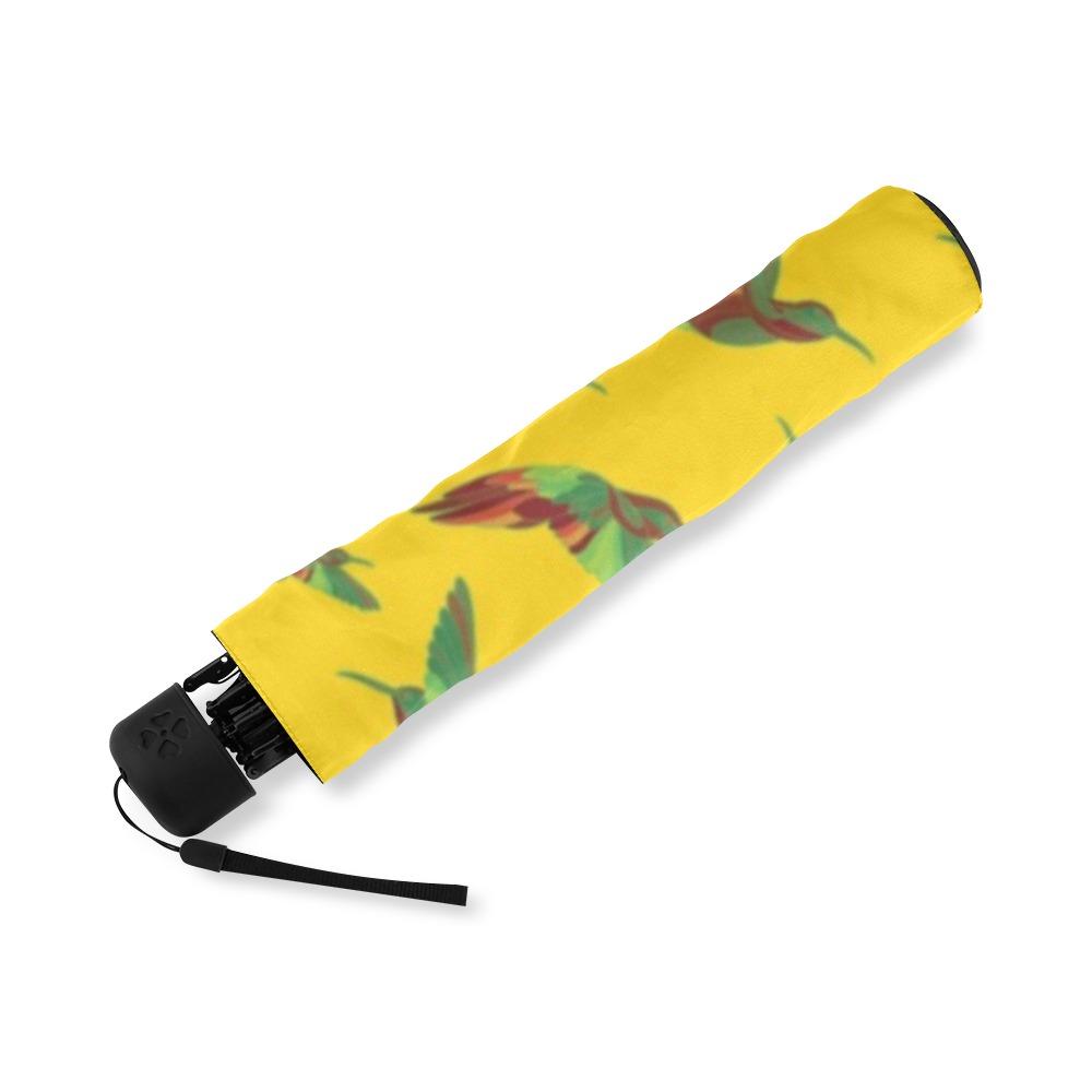 Red Swift Yellow Foldable Umbrella (Model U01) Foldable Umbrella e-joyer