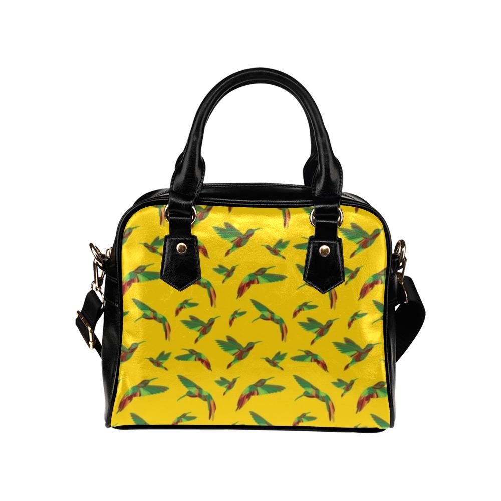 Red Swift Yellow Shoulder Handbag (Model 1634) Shoulder Handbags (1634) e-joyer