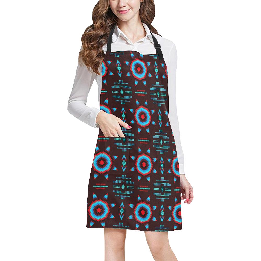 Rising Star Corn Moon All Over Print Apron All Over Print Apron e-joyer