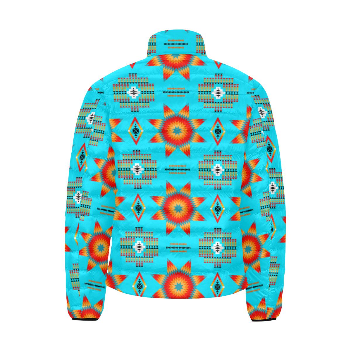 Rising Star Harvest Moon Men's Stand Collar Padded Jacket (Model H41) Men's Stand Collar Padded Jacket (H41) e-joyer