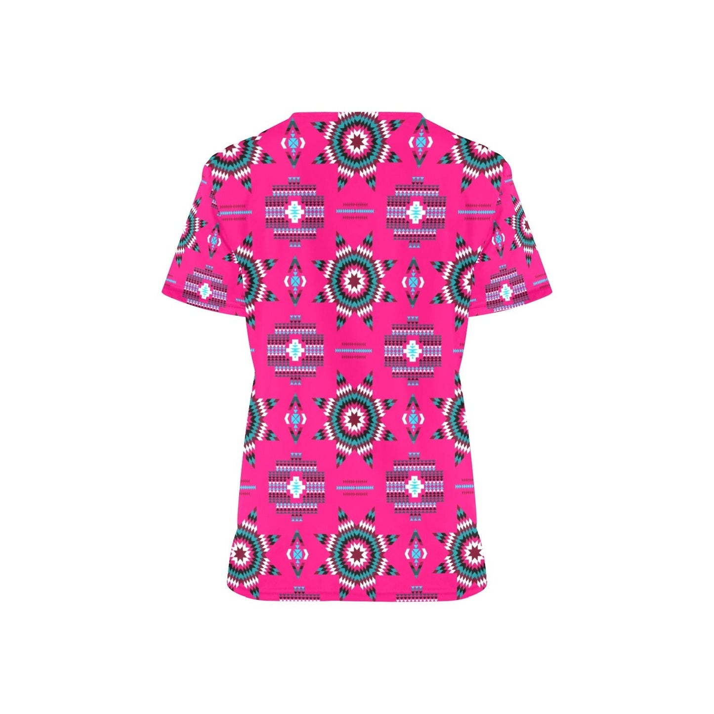 Rising Star Strawberry Moon All Over Print Scrub Top Scrub Top e-joyer