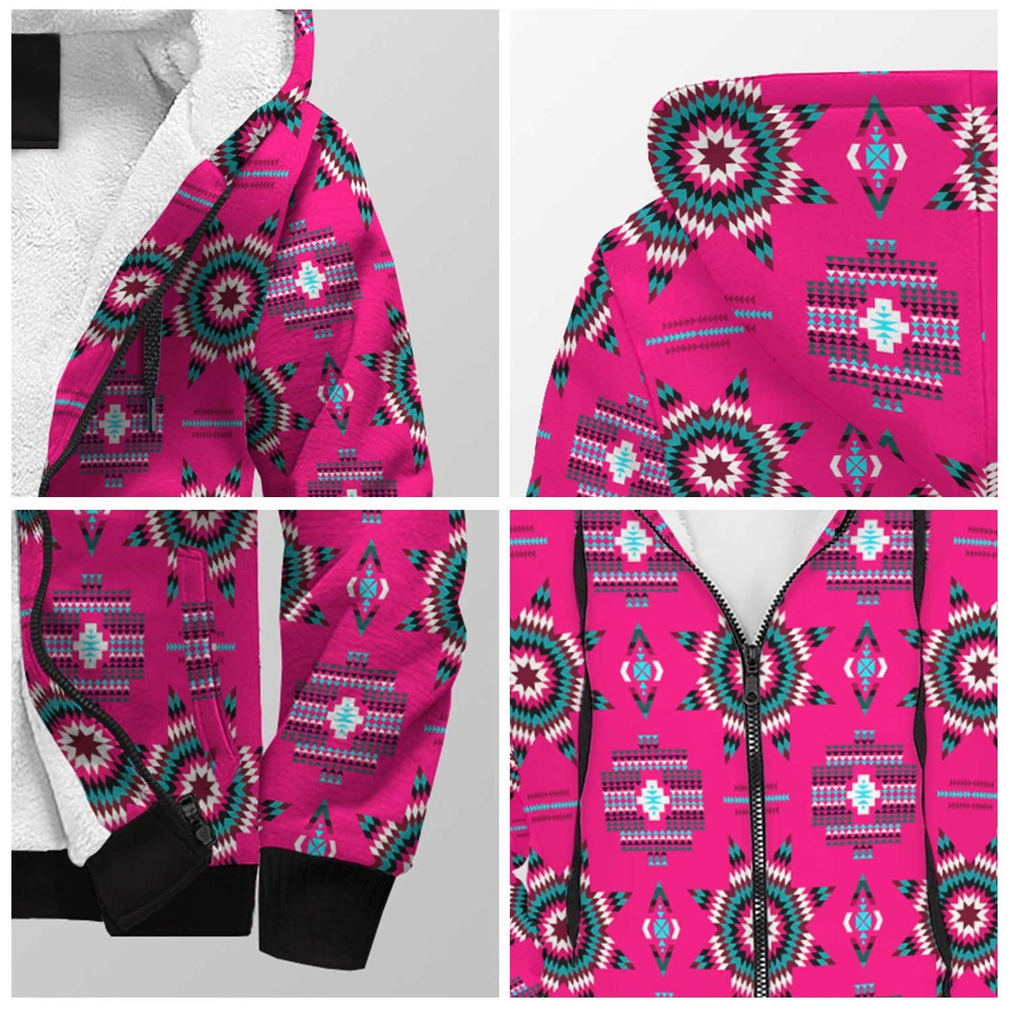 Rising Star Strawberry Moon Sherpa Hoodie 49 Dzine