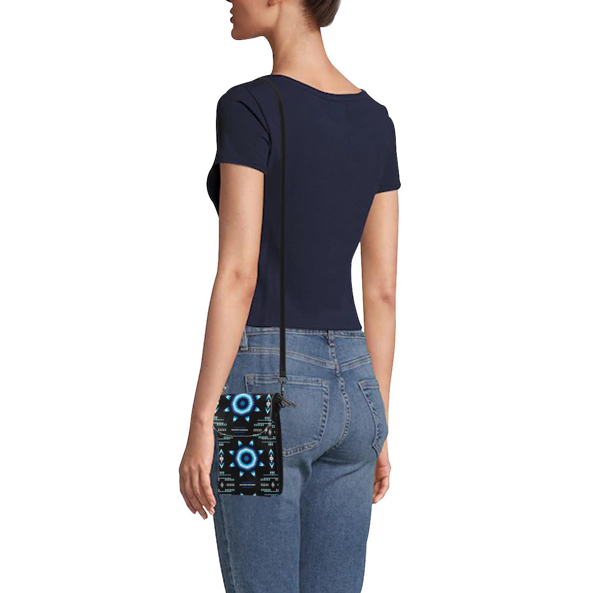 Rising Star Wolf Moon Small Cell Phone Purse (Model 1711) Small Cell Phone Purse (1711) e-joyer