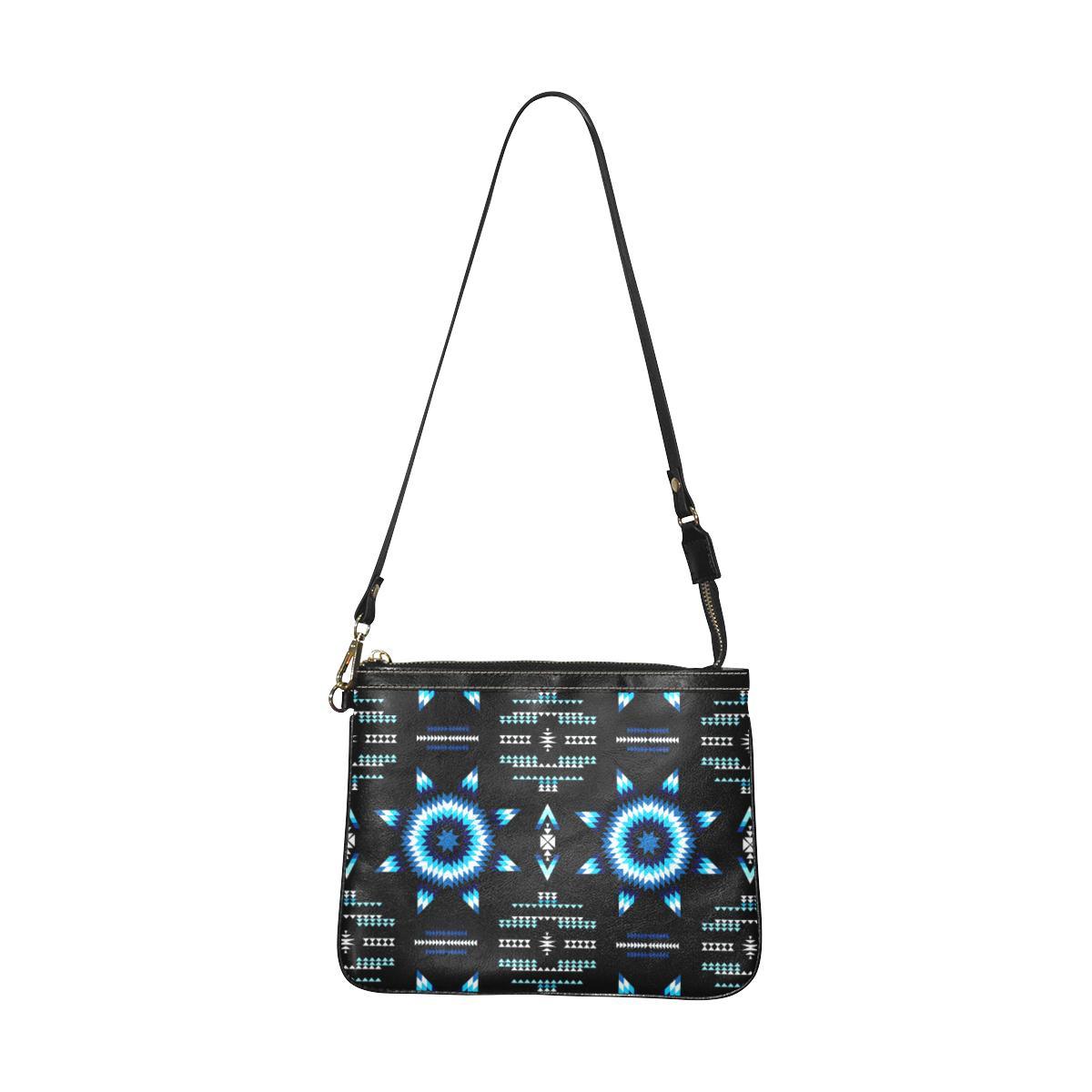 Rising Star Wolf Moon Small Shoulder Bag (Model 1710) Small Shoulder Bag (1710) e-joyer