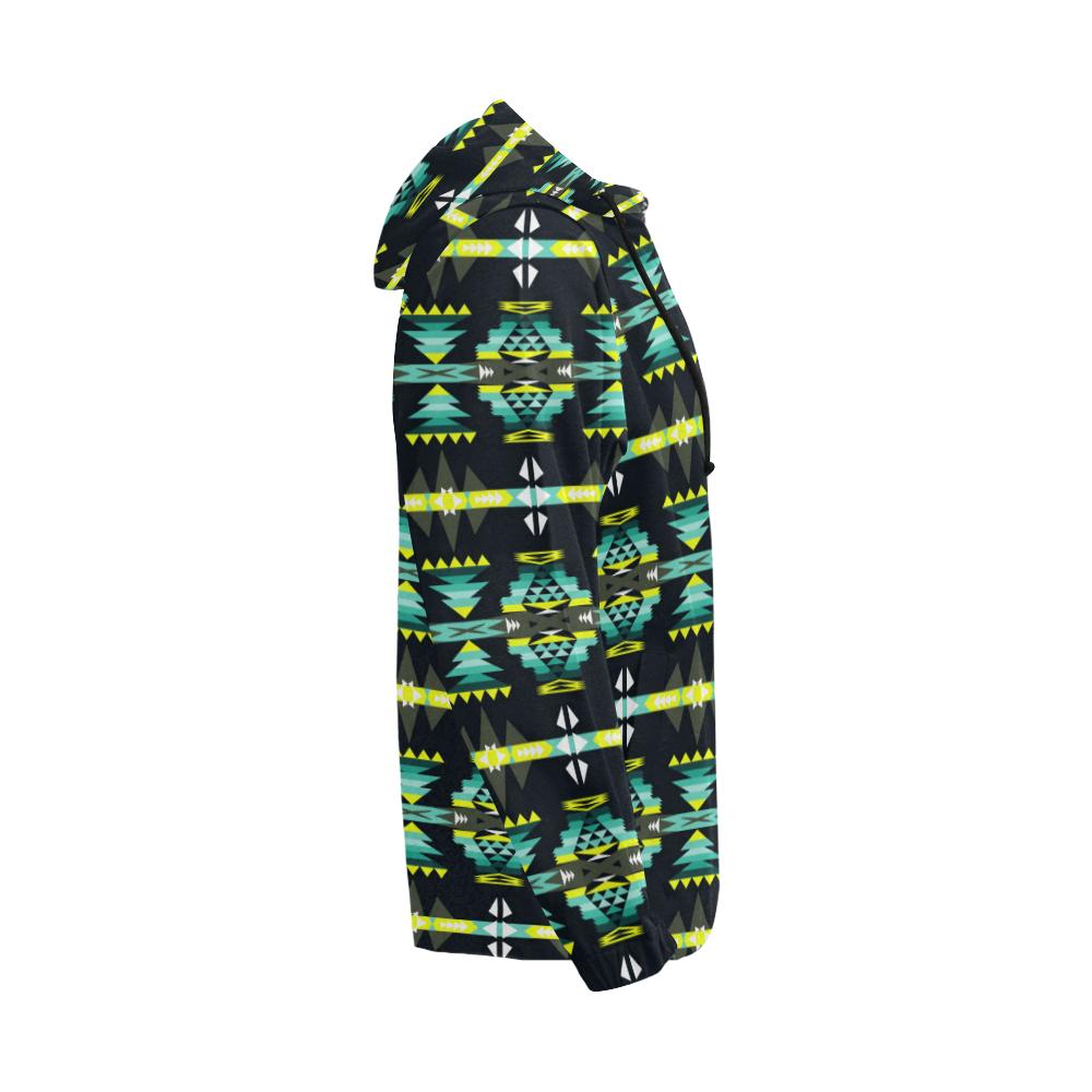 River Trail All Over Print Full Zip Hoodie for Men (Model H14) All Over Print Full Zip Hoodie for Men (H14) e-joyer