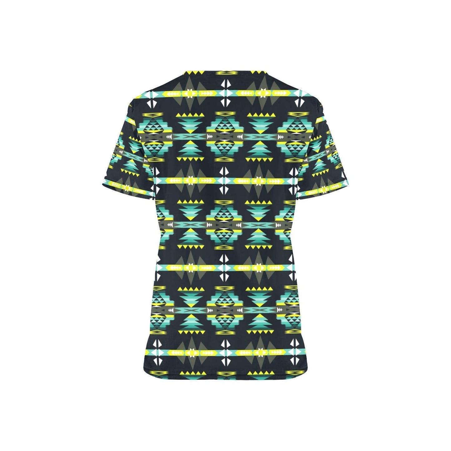 River Trail All Over Print Scrub Top Scrub Top e-joyer