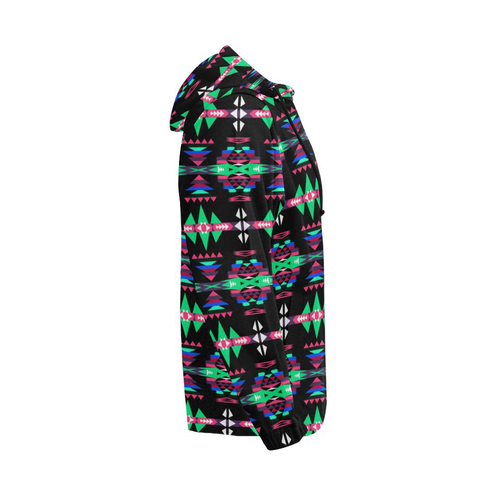 River Trail Journey All Over Print Full Zip Hoodie for Men (Model H14) All Over Print Full Zip Hoodie for Men (H14) e-joyer