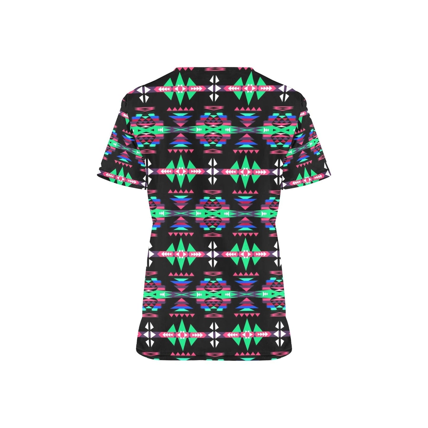 River Trail Journey All Over Print Scrub Top Scrub Top e-joyer
