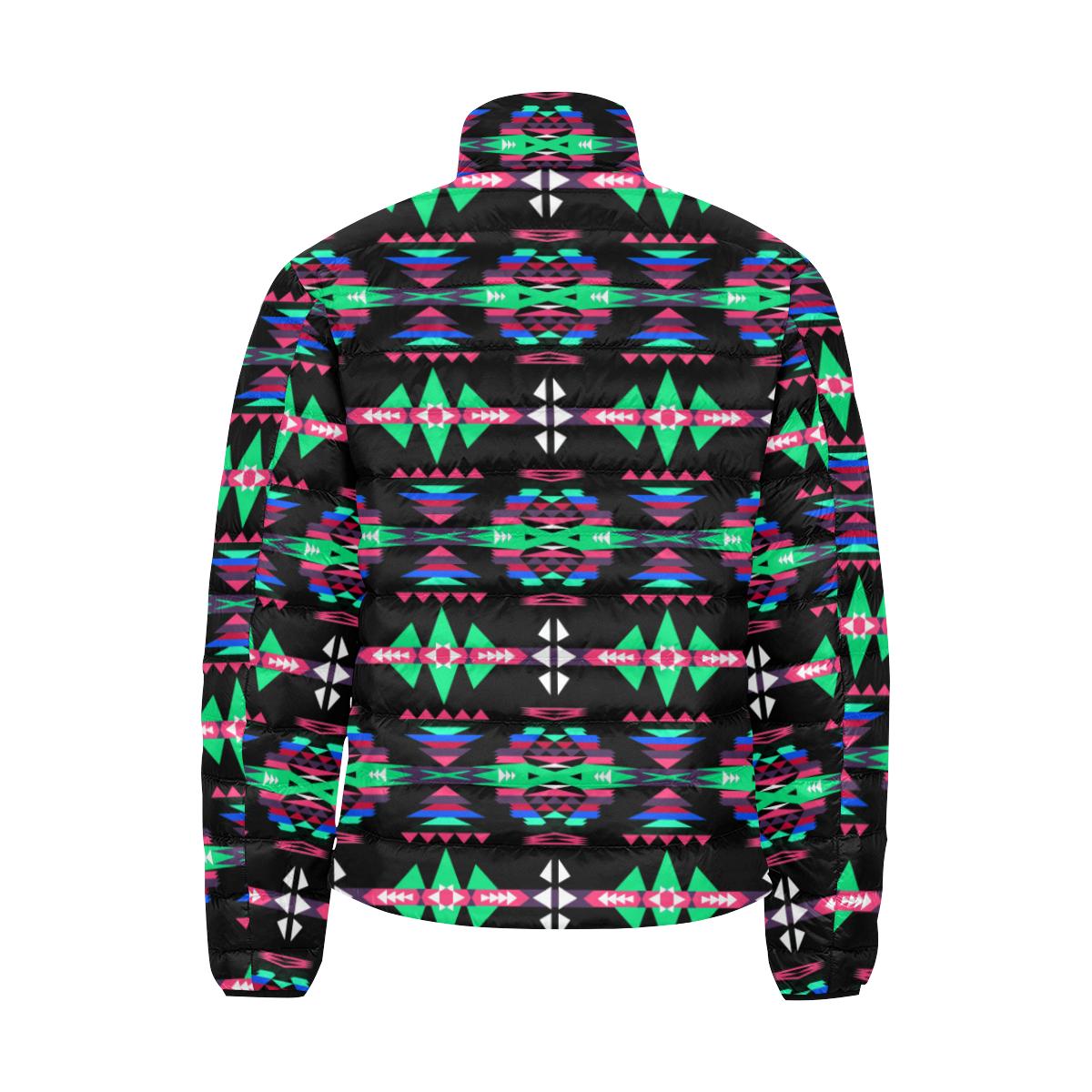 River Trail Journey Men's Stand Collar Padded Jacket (Model H41) Men's Stand Collar Padded Jacket (H41) e-joyer