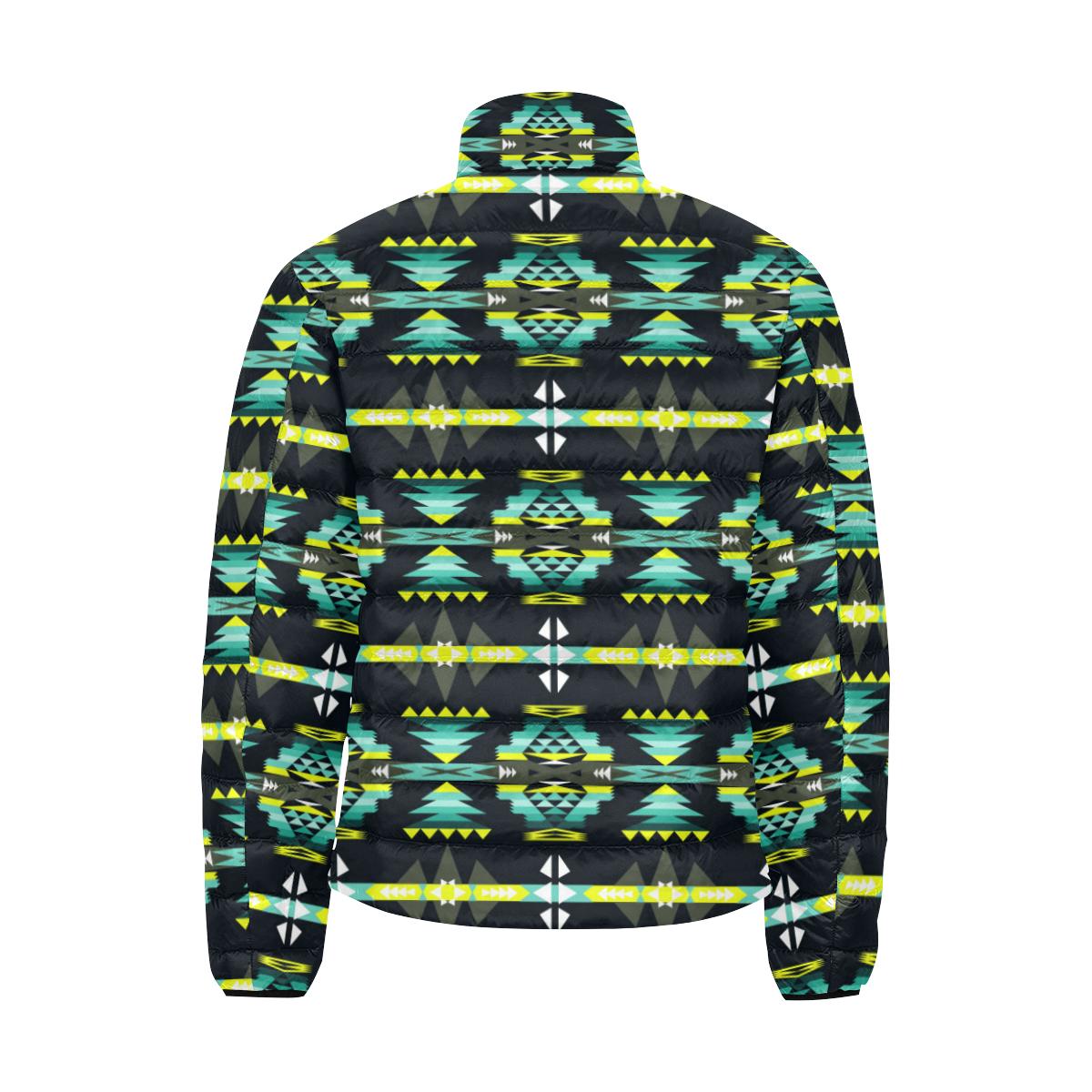 River Trail Men's Stand Collar Padded Jacket (Model H41) Men's Stand Collar Padded Jacket (H41) e-joyer