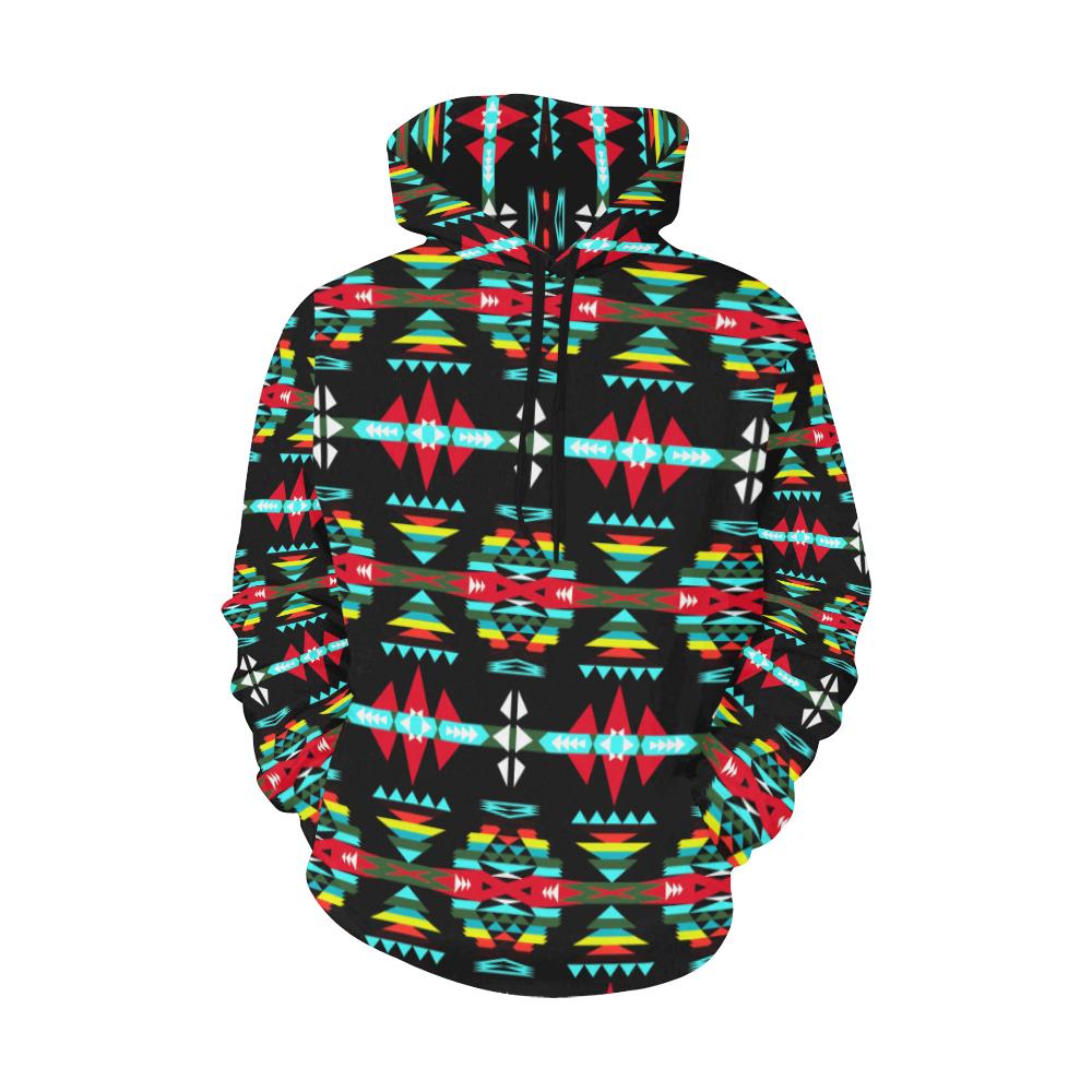 River Trail Sunset All Over Print Hoodie for Women (USA Size) (Model H13) All Over Print Hoodie for Women (H13) e-joyer
