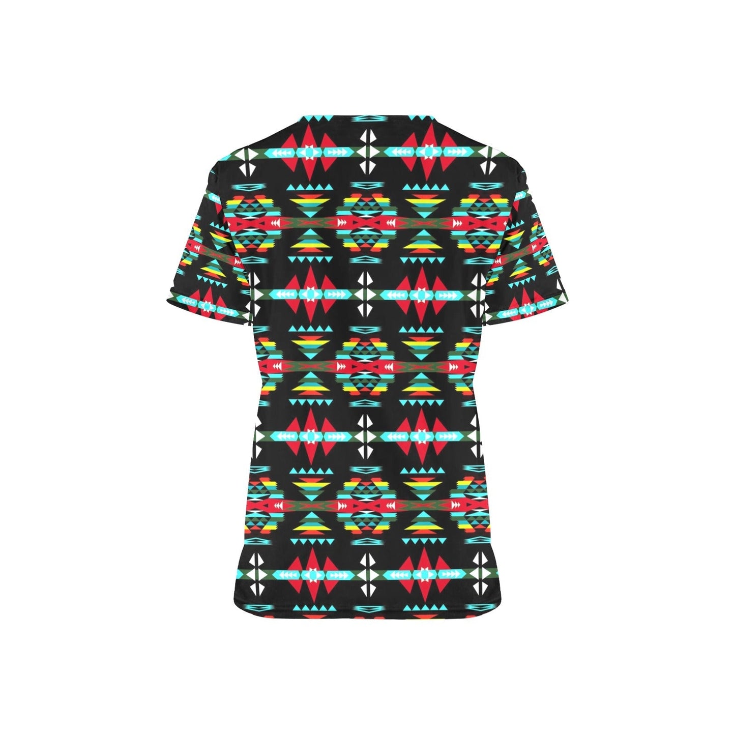 River Trail Sunset All Over Print Scrub Top Scrub Top e-joyer
