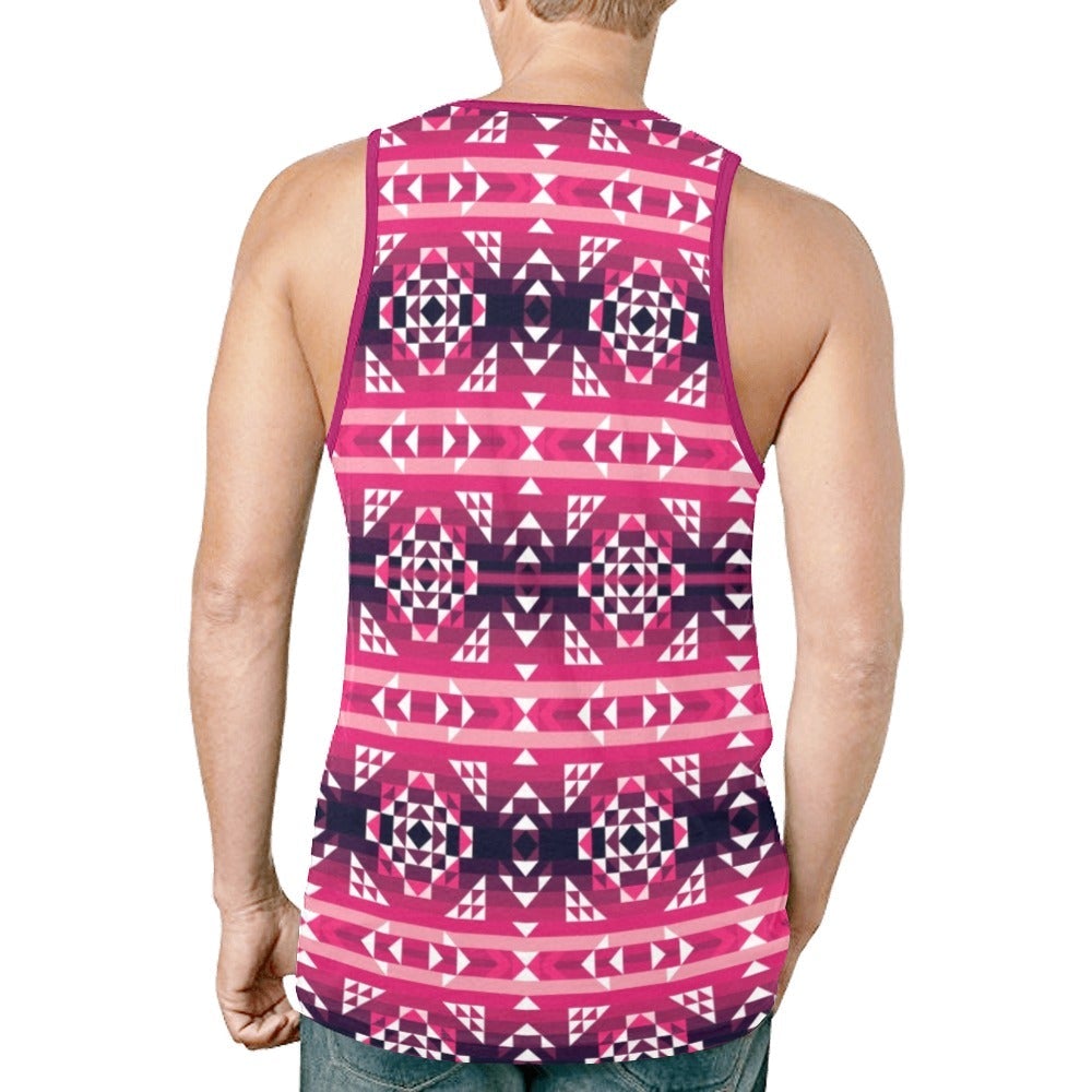 Royal Airspace Red New All Over Print Tank Top for Men (Model T46) tank top e-joyer