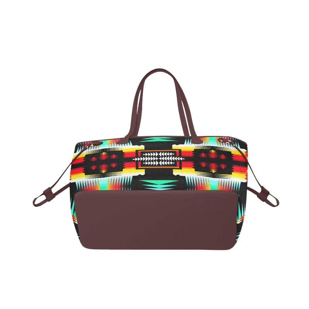 Sage Fire and Sky Clover Canvas Tote Bag (Model 1661) Clover Canvas Tote Bag (1661) e-joyer