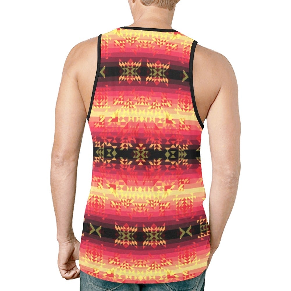 Soleil Fusion Rouge New All Over Print Tank Top for Men (Model T46) tank top e-joyer