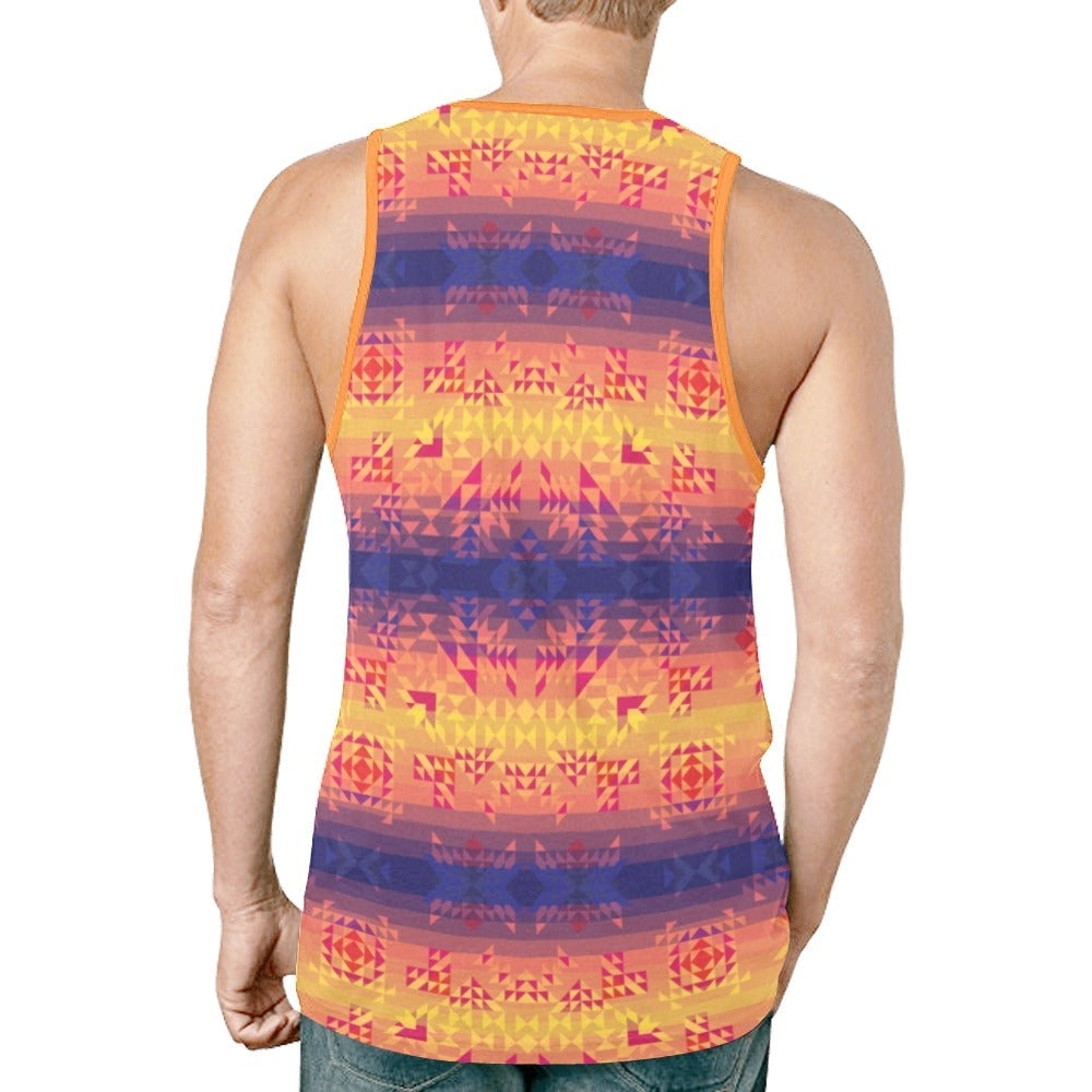 Soleil Indigo New All Over Print Tank Top for Men (Model T46) tank top e-joyer