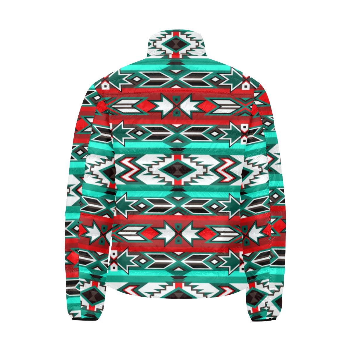 Southwest Journey Men's Stand Collar Padded Jacket (Model H41) Men's Stand Collar Padded Jacket (H41) e-joyer