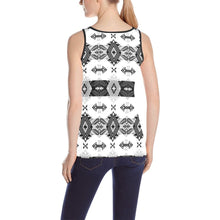 Load image into Gallery viewer, Sovereign Nation Black and White All Over Print Tank Top for Women (Model T43) All Over Print Tank Top for Women (T43) e-joyer 
