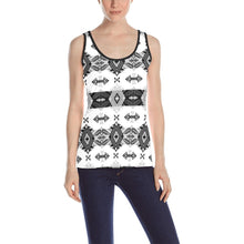 Load image into Gallery viewer, Sovereign Nation Black and White All Over Print Tank Top for Women (Model T43) All Over Print Tank Top for Women (T43) e-joyer 
