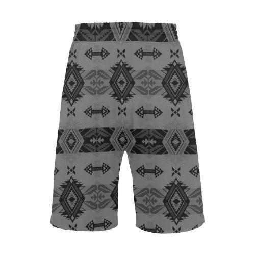 Sovereign Nation Gray Men's All Over Print Casual Shorts (Model L23) Men's Casual Shorts (L23) e-joyer