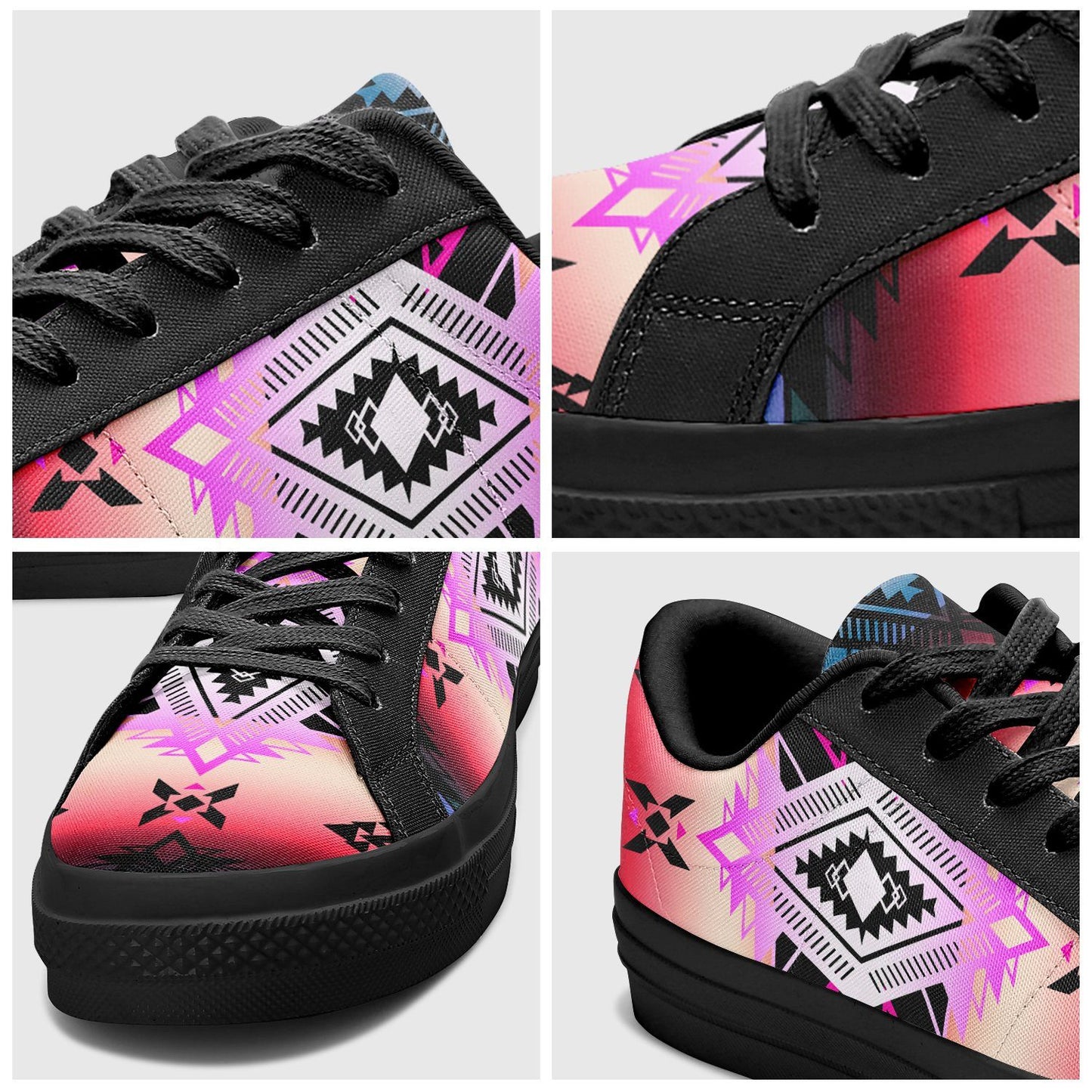 Sovereign Nation Skies Aapisi Low Top Canvas Shoes Black Sole aapisi Herman