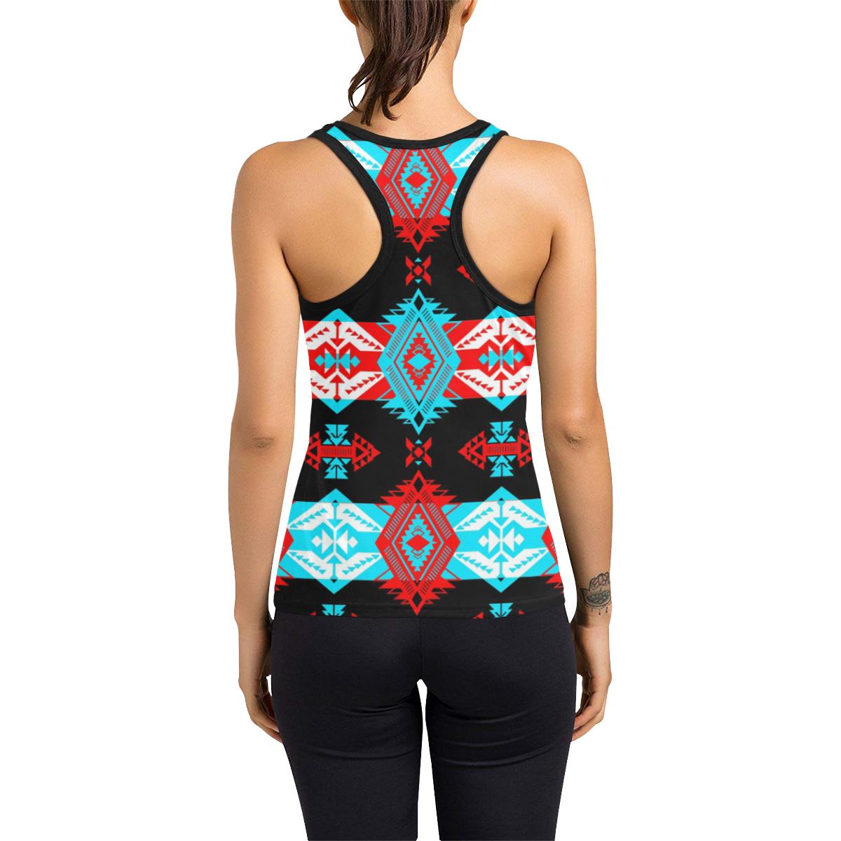 Sovereign Nation Trade Blanket v2 Women's Racerback Tank Top (Model T60) Racerback Tank Top (T60) e-joyer
