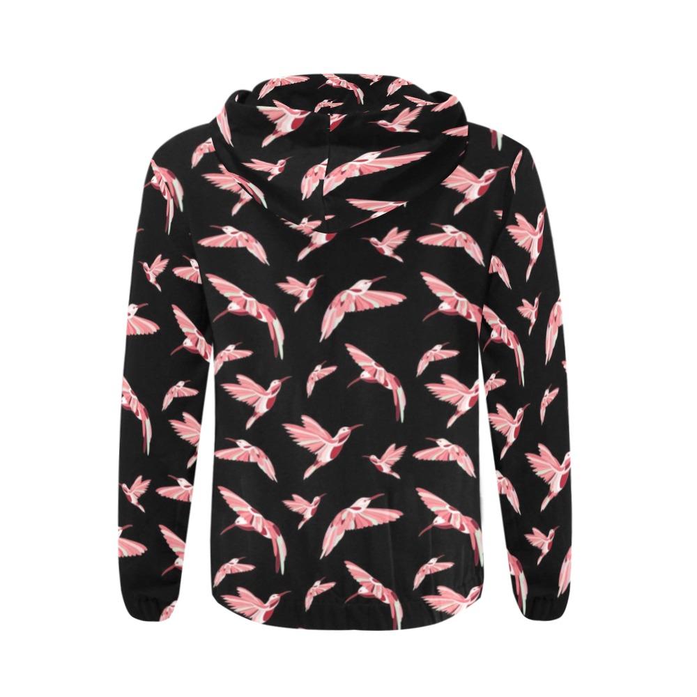 Strawberry Black All Over Print Full Zip Hoodie for Men (Model H14) All Over Print Full Zip Hoodie for Men (H14) e-joyer