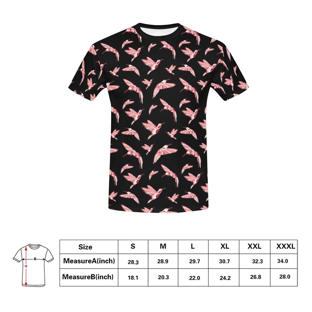 Strawberry Black All Over Print T-Shirt for Men (USA Size) (Model T40) All Over Print T-Shirt for Men (T40) e-joyer