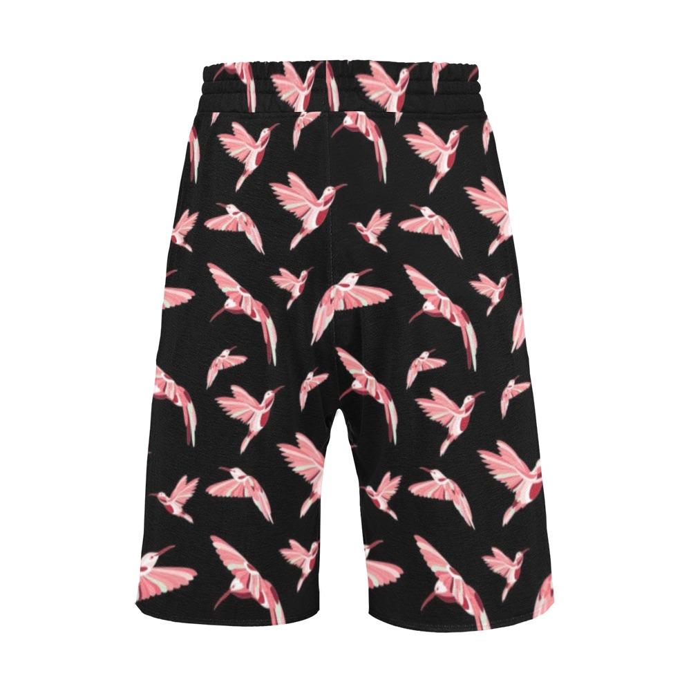 Strawberry Black Men's All Over Print Casual Shorts (Model L23) short e-joyer