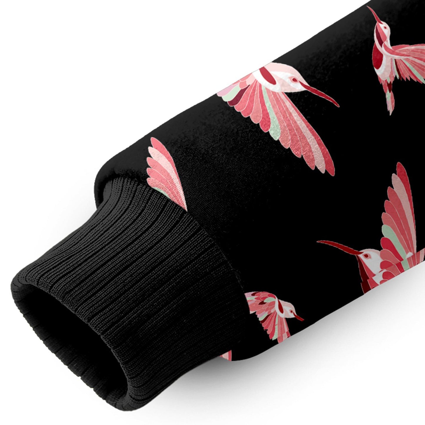 Strawberry Black Sherpa Hoodie hoodie Herman