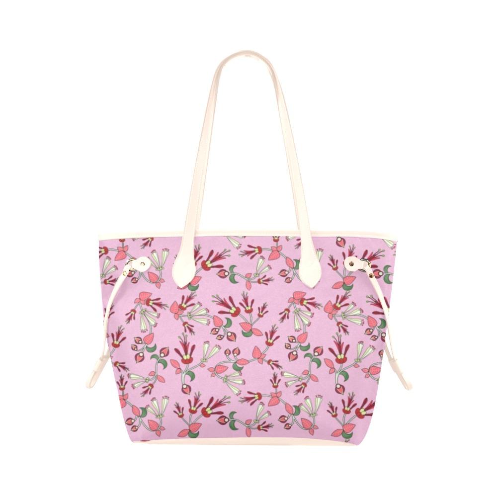 Strawberry Floral Clover Canvas Tote – Tote Bag by 49 Dzine