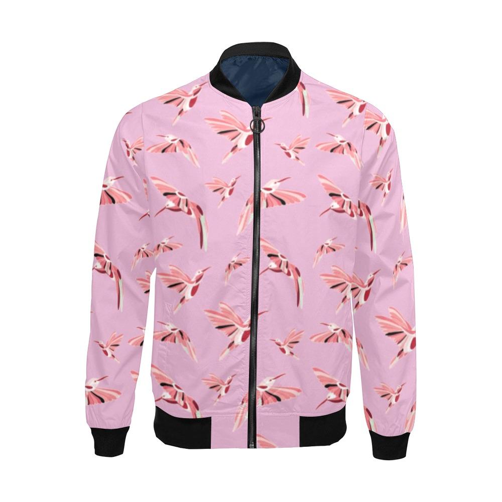 Strawberry Pink All Over Print Bomber Jacket for Men (Model H19) All Over Print Bomber Jacket for Men (H19) e-joyer
