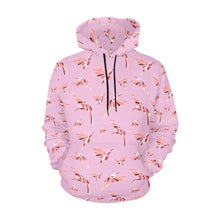 Load image into Gallery viewer, Strawberry Pink All Over Print Hoodie for Women (USA Size) (Model H13) All Over Print Hoodie for Women (H13) e-joyer 
