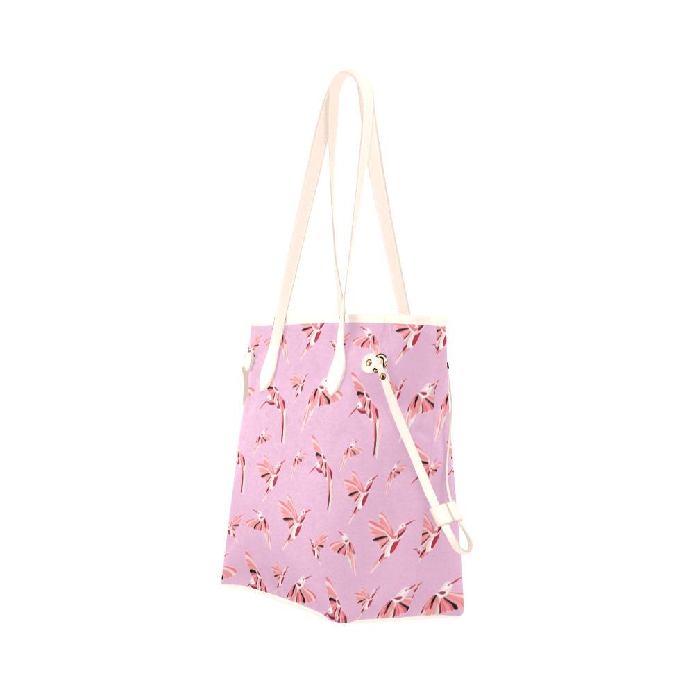 Strawberry Pink Clover Canvas Tote Bag (Model 1661) Clover Canvas Tote Bag (1661) e-joyer