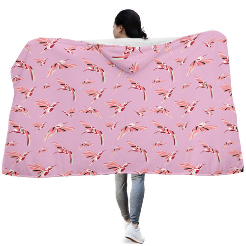 Strawberry Pink Hooded Blanket blanket 49 Dzine 