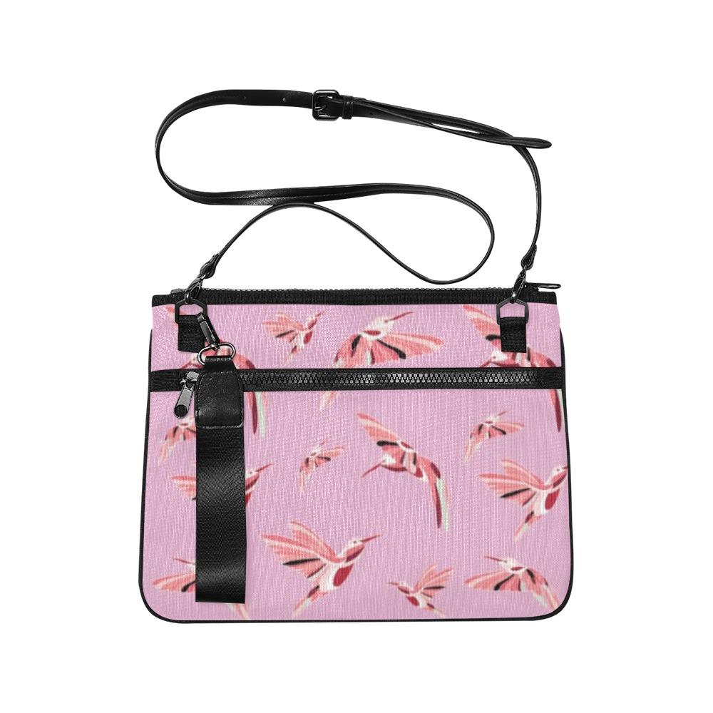 Strawberry Pink Slim Clutch Bag (Model 1668) Slim Clutch Bags (1668) e-joyer