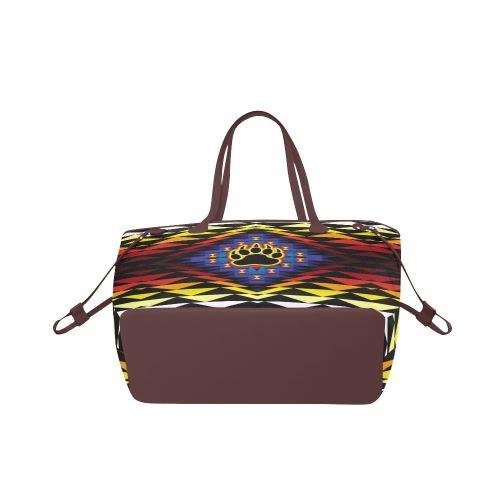 Sunset Bearpaw Blanket Clover Canvas Tote Bag (Model 1661) Clover Canvas Tote Bag (1661) e-joyer