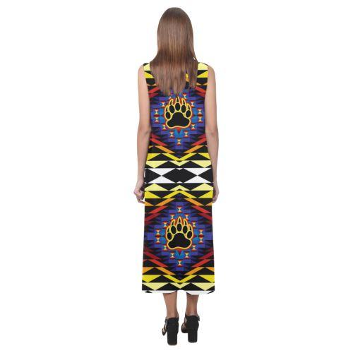 Sunset Bearpaw Blanket Phaedra Sleeveless Open Fork Long Dress (Model D08) Phaedra Sleeveless Open Fork Long Dress (D08) e-joyer