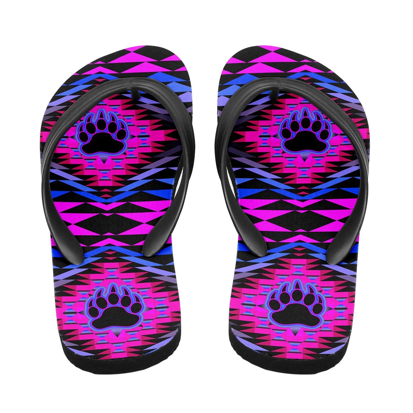 Sunset Bearpaw Blanket Pink Flip Flops 49 Dzine