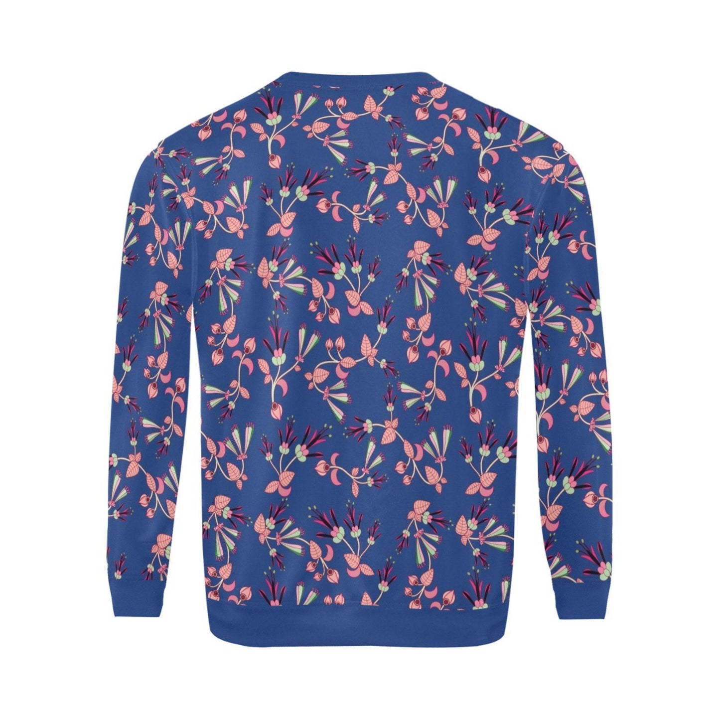 Swift Floral Peach Blue All Over Print Crewneck Sweatshirt for Men (Model H18) shirt e-joyer